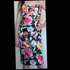 David Meister floral dress